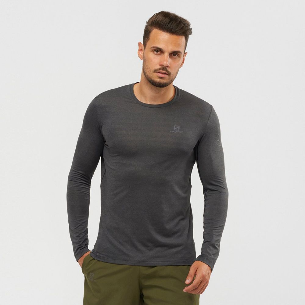 Tops Salomon Homme Grise - Salomon XA L/S - France (9845-OVDZP)